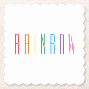 RAINBOW-Untersetzer für Scalloped Square Untersetzer