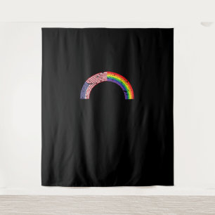 Rainbow USA Flag Gay Flag LGBT LGBTQ American Prid Wandteppich