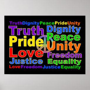 Rainbow Values Poster