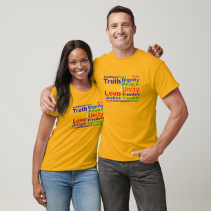 Rainbow Values Shirt - wählen Sie Stil & Farbe