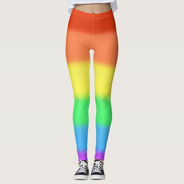 Rainbow vereint farbenfrohe Leggings (Vorderseite)