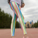 Rainbow Vertical Stripes Pastellfarbene Leggings<br><div class="desc">Rainbow Vertical Stripes Pastellfarbene Leggings</div>