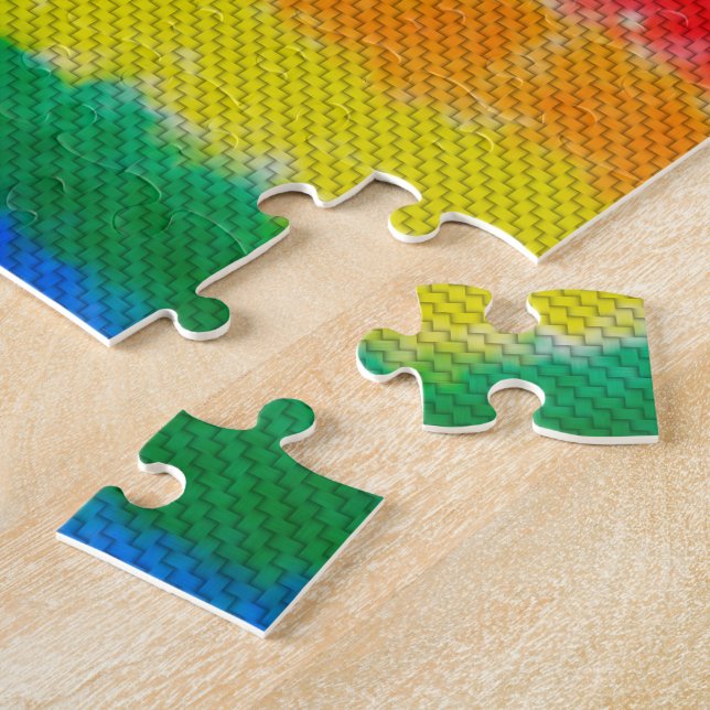 Rainbow Vertical Weave Jigsaw Puzzle (Seite)