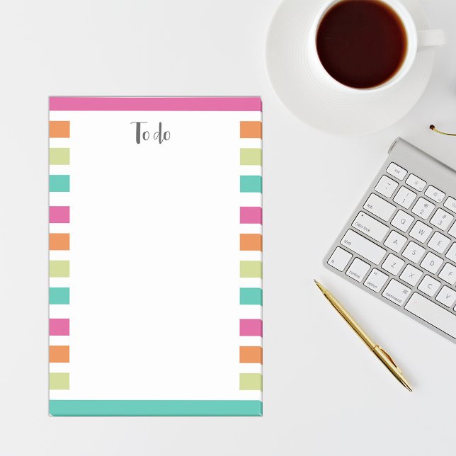 Rainbow-vertikale Streifen farbenfroh Retro-Multic Post-it Klebezettel (Von Creator hochgeladen)