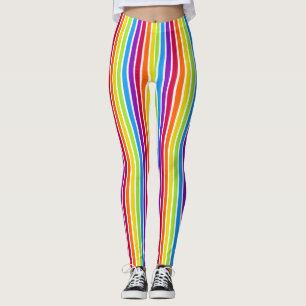 Rainbow Vertikale Streifen hell farbig Leggings