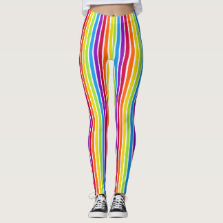 Rainbow Vertikale Streifen hell farbig Leggings