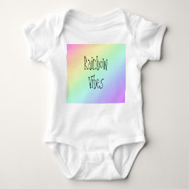 Rainbow Vibes Baby Bodysuit Baby Strampler