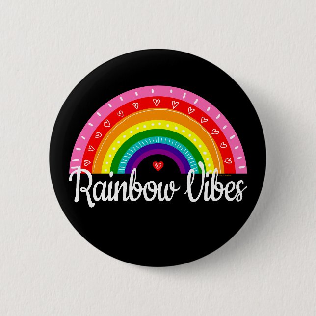 Rainbow Vibes Button (Vorderseite)
