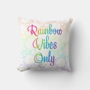 Rainbow Vibes Nur Polka Dot Throw Kissen