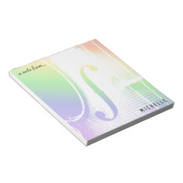 Rainbow Violin Notizblock