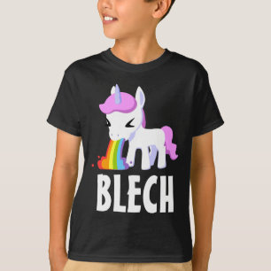 RAINBOW VOMIT UNICORN FUNNES kids Dark T - Shirt