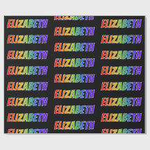 Rainbow Vorname "ELIZABETH"; Fun & Colorful