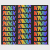 Rainbow Vorname "VIVIAN"; Fun & Colorful