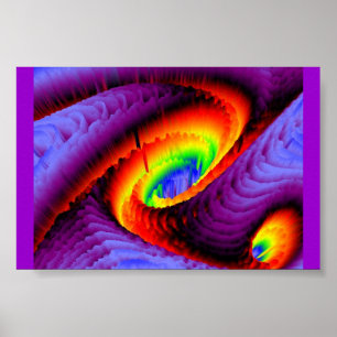 Rainbow Vortex Poster