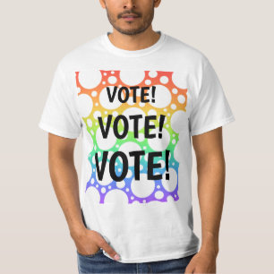 Rainbow VOTE VOTE VOTE T-shirt homme