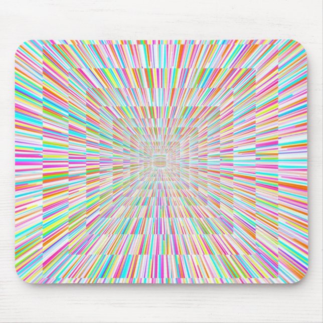 Rainbow Warp-Geschwindigkeit Mousepad (Vorne)