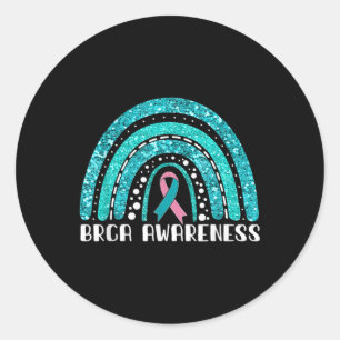 Rainbow Warrior Brca Bewusstsein Runder Aufkleber