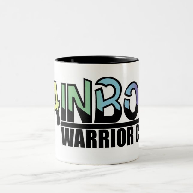 Rainbow Warrior Verein-Tasse Zweifarbige Tasse (Mittel)