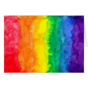 Rainbow Wash Postcard