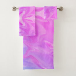 Rainbow-Wasserfarbe Badhandtuch Set