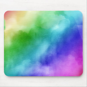 Rainbow Wasserfarben Mousepad