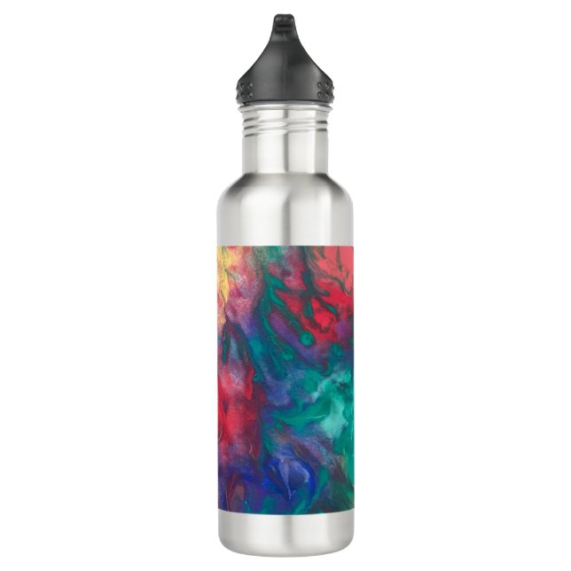Rainbow Water Bottle Colorful Boho Stainless Steel Edelstahlflasche (Rechts)