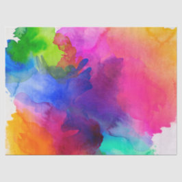 Rainbow Watercolor Abstrakt Seidenpapier
