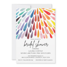 Rainbow Watercolor-Brautparty