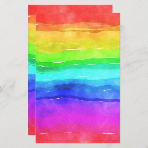 Rainbow Watercolor, farbig 5,5x8,5 Scrapbook