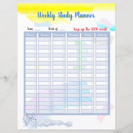 Rainbow Watercolor Study Planner und Taten
