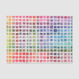 Rainbow Watercolor Swatches Seidenpapier