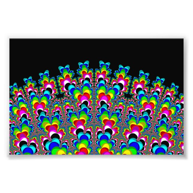 Rainbow Waterfall - Fraktal Art Fotodruck (Vorne)