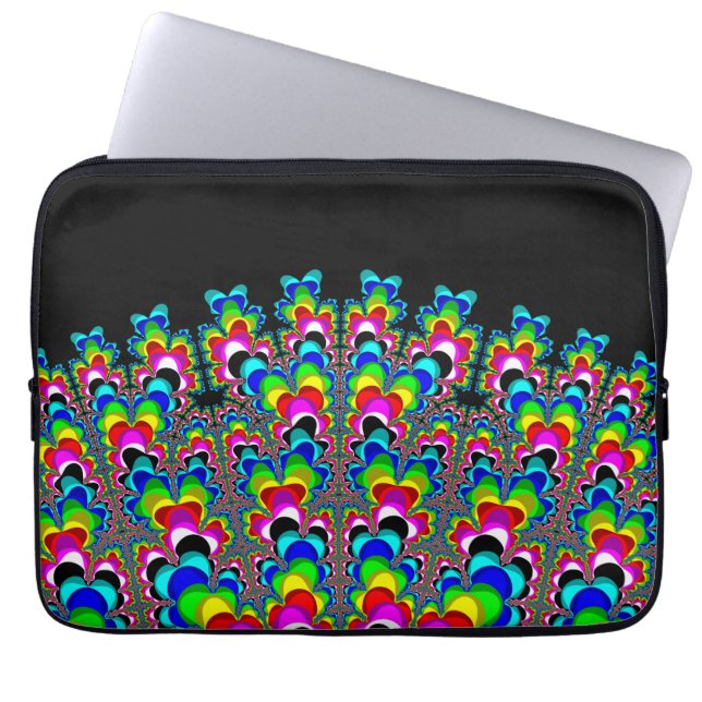 Rainbow Waterfall - Fraktal Art Laptopschutzhülle (Vorderseite)