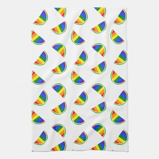 Rainbow Watermelon Geschirrtuch (Vertikal)