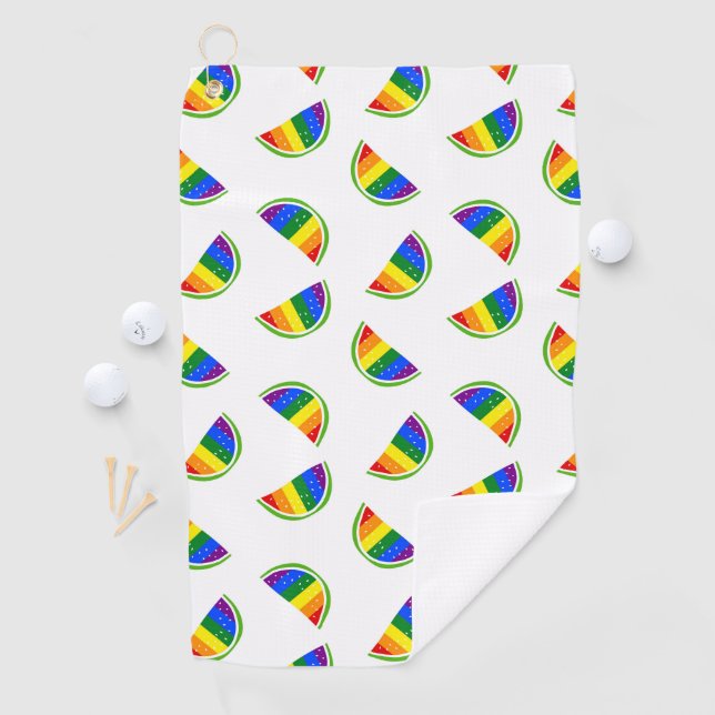 Rainbow Watermelon Golfhandtuch (Insitu)