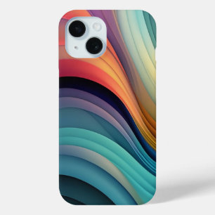 Rainbow Wave Abstrakt Art Case-Mate iPhone Hülle