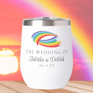 Rainbow Waves Beautiful Custom Wedding