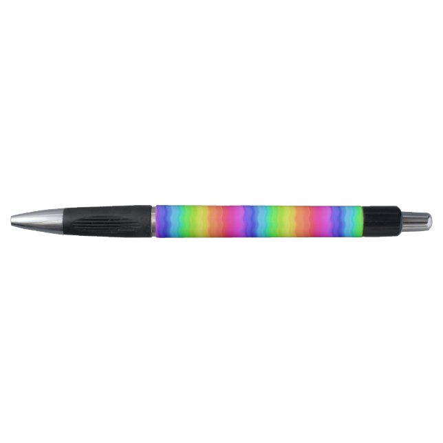 Rainbow Wavy Wave Gradual Pastel Farbe Kugelschreiber (Vorderseite)