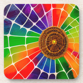 Rainbow Web Getränkeuntersetzer