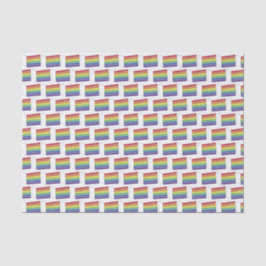 Rainbow Wedding Cake Slice Lila Heart LGBT Gay Seidenpapier