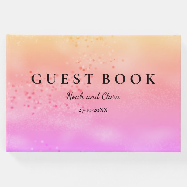 Rainbow Wedding Colorful Liebe Gästebuch (Vorderseite)