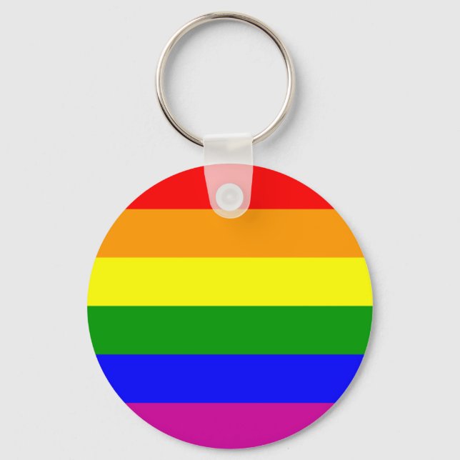 Rainbow Wedding/Gay Pride Schlüsselanhänger (Vorderseite)