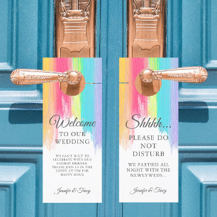 Rainbow Wedding stört Hotel & Welcome nicht Türanhänger