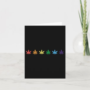 Rainbow Weed Lgbt Pride Ally Karte