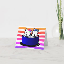 Rainbow Westies Karte