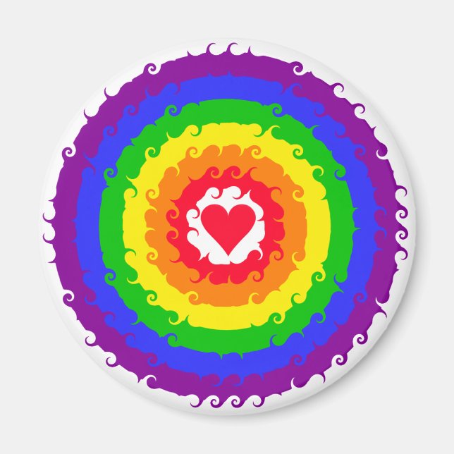 Rainbow Wheel-Magnet Magnet (Vorne)
