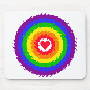 Rainbow Wheel Mousepad