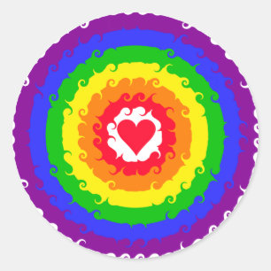 Rainbow Wheels Aufkleber