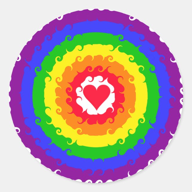 Rainbow Wheels Aufkleber (Vorderseite)