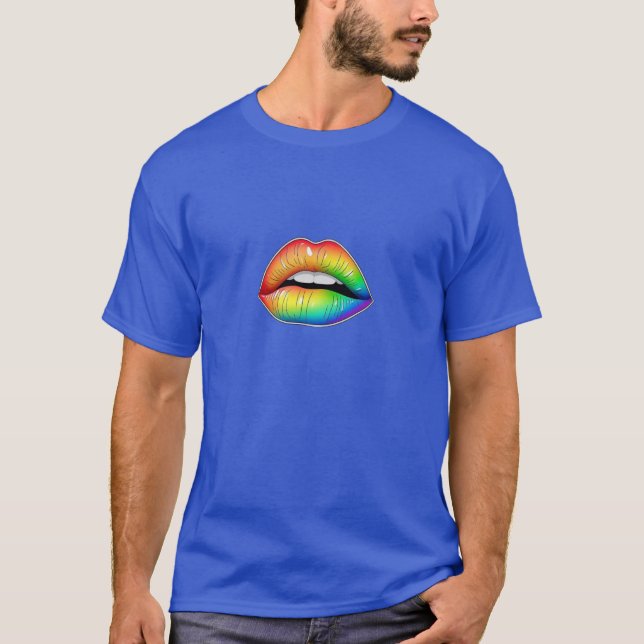 "Rainbow Whispers: A Minimalistisch Expression" T-Shirt (Vorderseite)